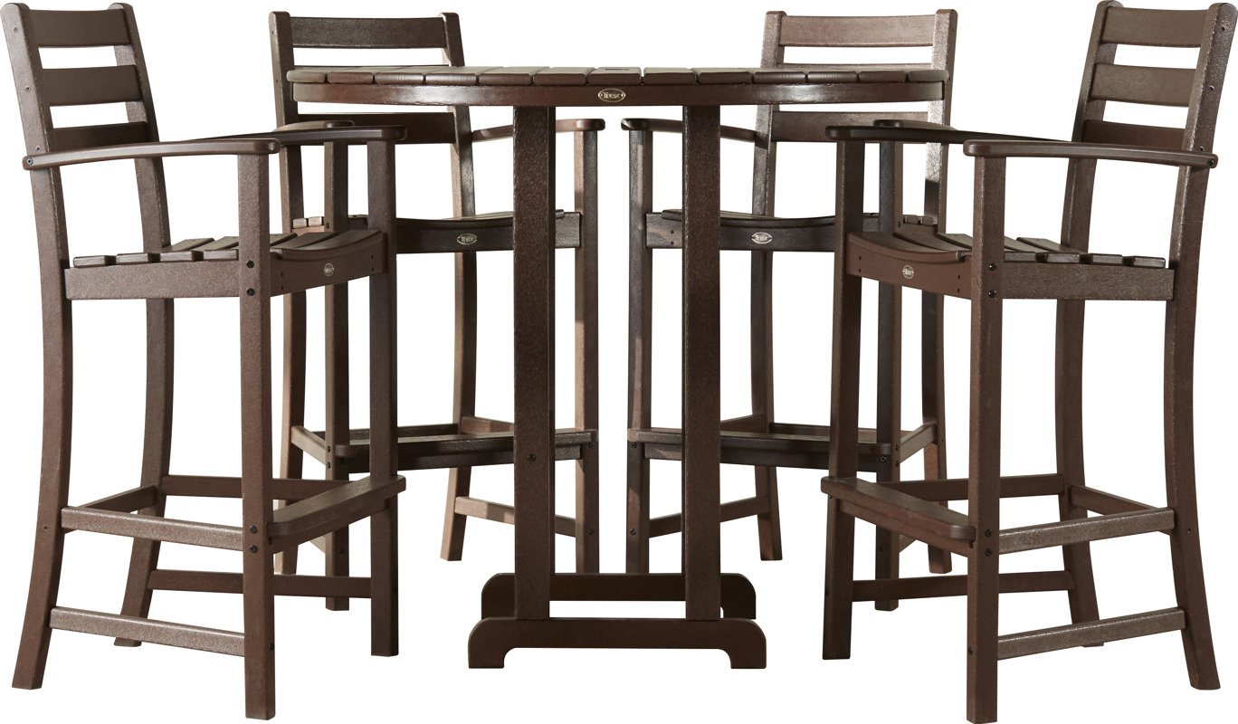 Trex Trex Monterey Bay 5 Piece Bar Height Dining Set & Reviews Wayfair