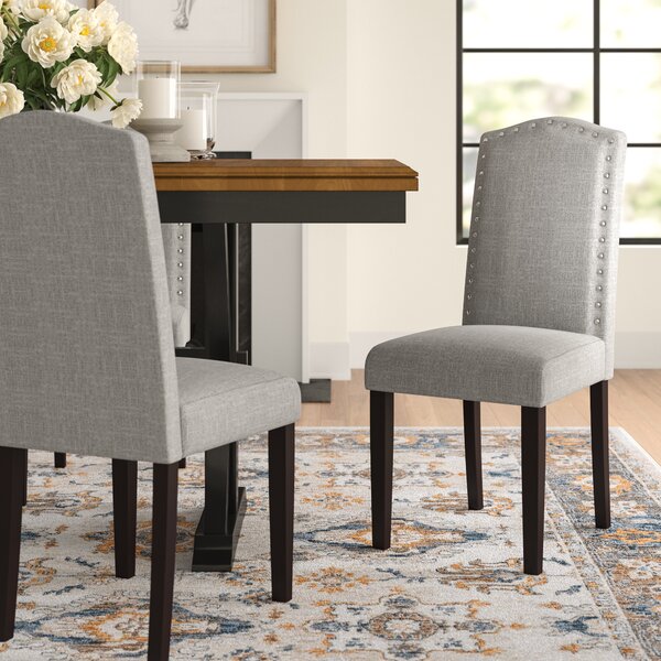 Kallas Upholstered Dining Chair (Set Of 2) By Three Posts