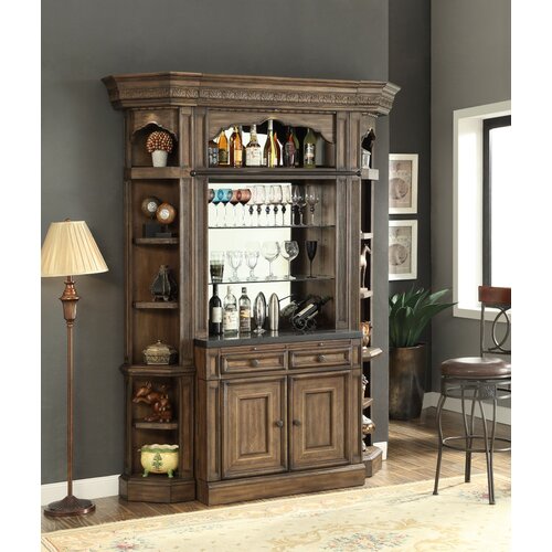 Astoria Grand Eamon Bar Cabinet With Wine Storage Wayfair