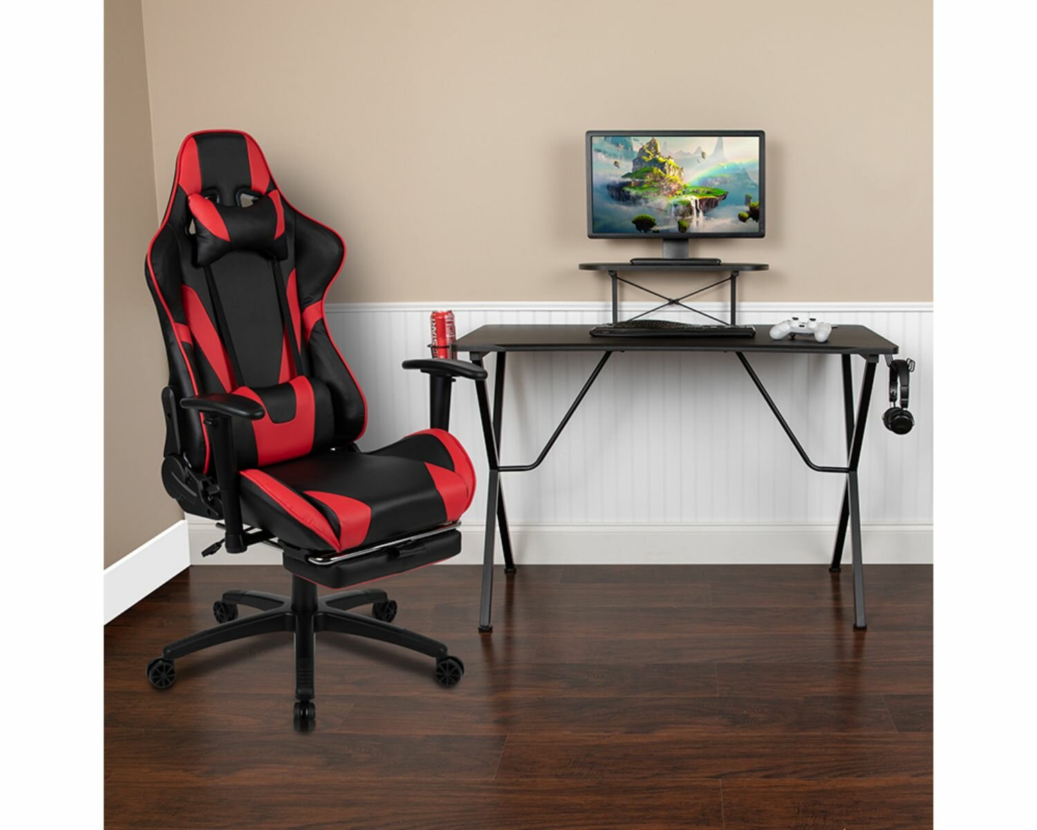 Inbox Zero Reclining Gaming Desk And Chair Set Wayfair