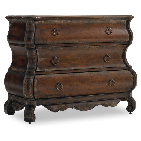 Wakefield 3 Drawer Shaped Chest by Hooker Furniture