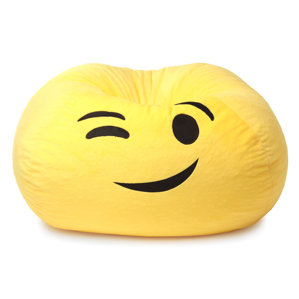 GoMoji Emoji Wink Bean Bag Chair by Ac..