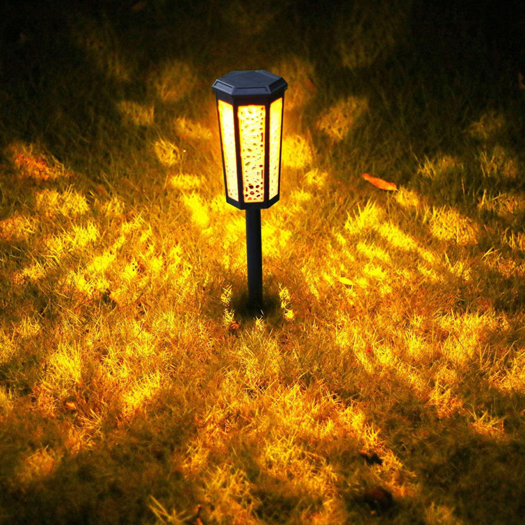 Zwissliv Solar Garden Lights Outdoor 6 Pack Ip65 Waterproof Solar Pathway Lights Outdoor For Lawn Path Gardenyard Decor Courtyard Landscape Outside Lamps Wireless Adjustablecolor Light Amber Wayfair