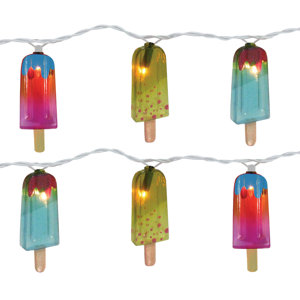 10-Light 11 ft. Popsicle String Lights (Set of 2)