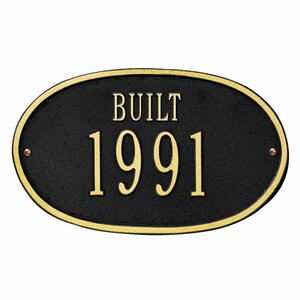 Date 2-Line Wall Address Plaque