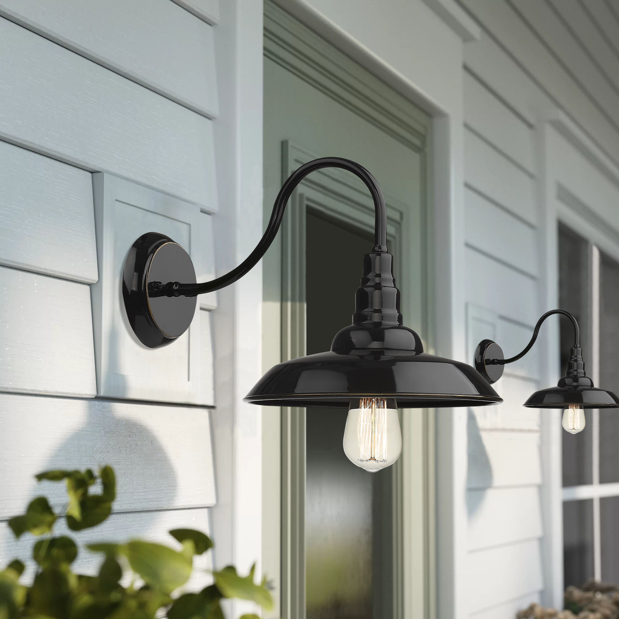 Longs Tides Hillary Gooseneck Outdoor Barn Light Wayfair Hillary Gooseneck Outdoor Barn Light