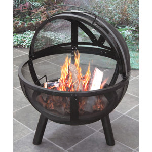 Ball of Fire Steel Wood Burning Fire Pit