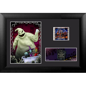 Nightmare Before Christmas Mini FilmCell Presentation Framed Vintage Advertisement