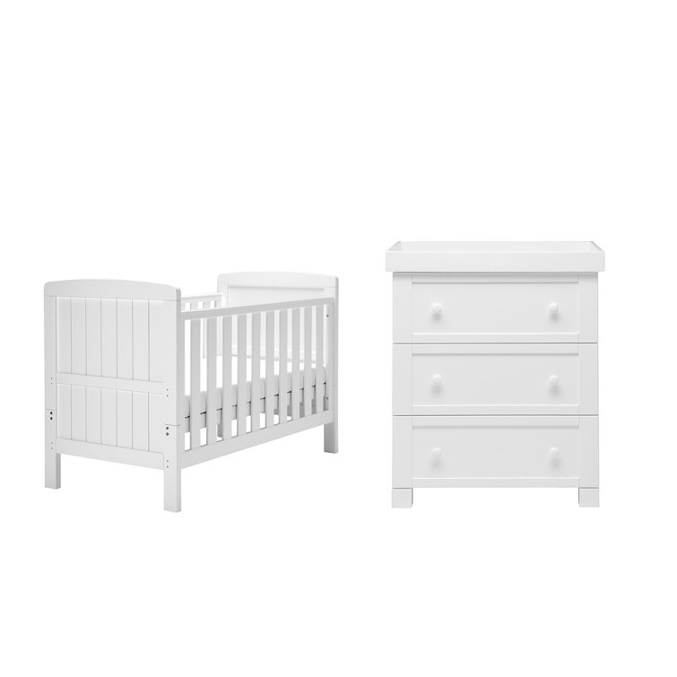 cot change table and drawers set