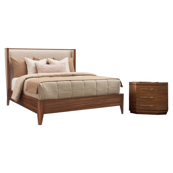 Kitano Mirah Upholstered Panel Configurable Bedroom Set by Lexington