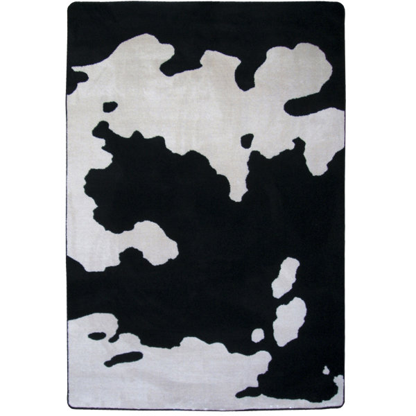 Motorhead Cowhide Black Area Rug by American Dakota