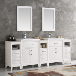 Traditional Bathroom Mirrors fresca cambridge 84" double traditional bathroom vanity set with Traditional Bathroom Mirrors fresca cambridge 84" double traditional bathroom vanity set with