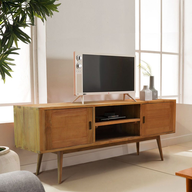 Corrigan Studio Halesowen Solid Wood Tv Stand For Tvs Up To 70 Wayfair