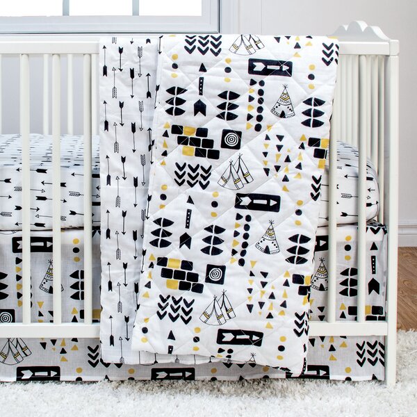 aztec crib bedding set