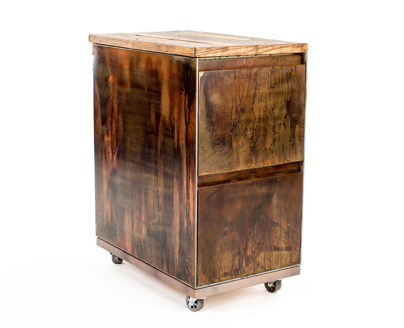 17 Stories Whitman 2 Drawer Mobile Vintage File Cabinet Wayfair