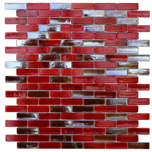 Opal 0.63 x 1.88 Glass Mosaic Tile in Lolita by Kellani