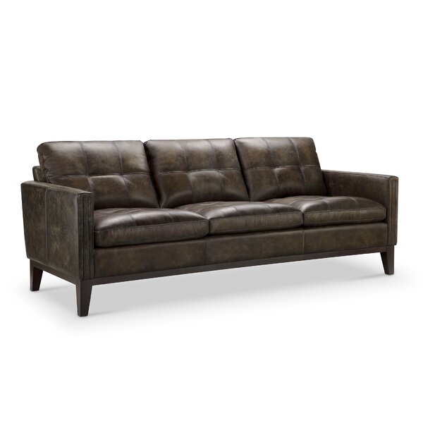Quinto Leather Sofa By Union Rustic