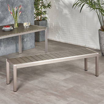 Longshore Tides Tristin Aluminum Picnic Bench Wayfair