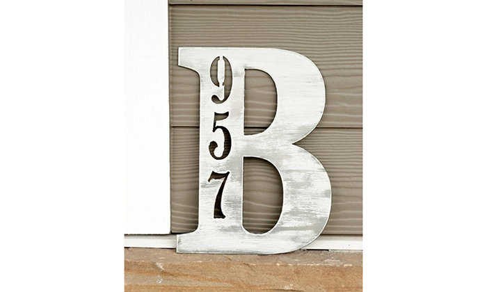 metal wall address plaques