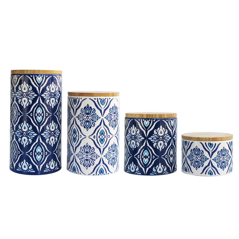 Pirouette 4-Piece Kitchen Canister Set