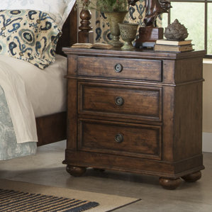 Peatman 3 Drawer Nightstand by August ..