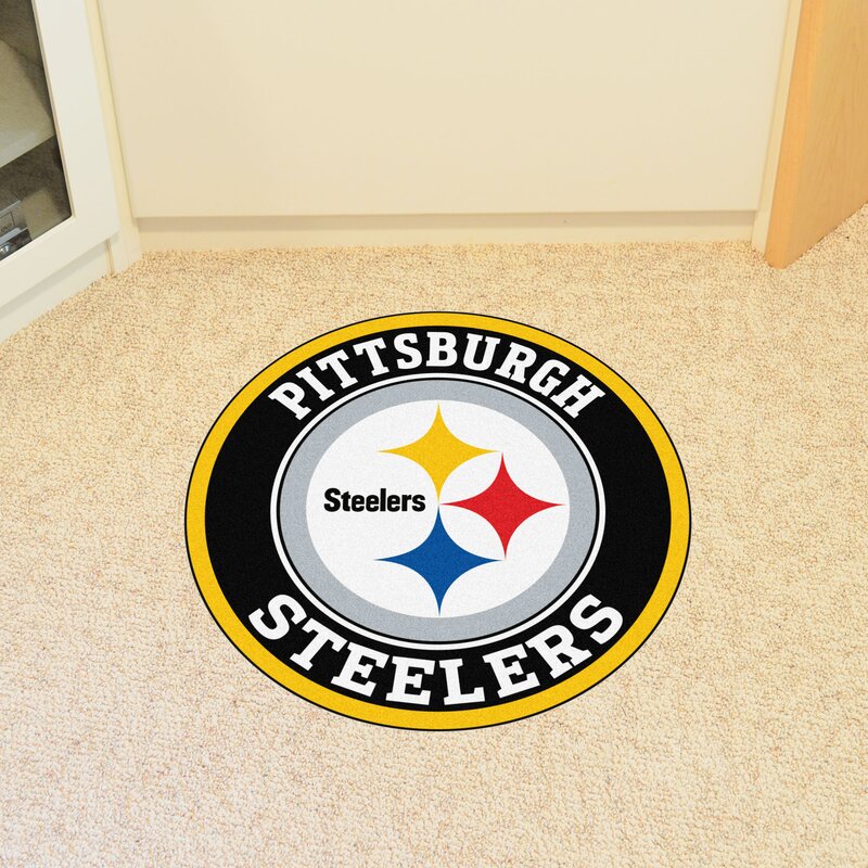 Fanmats Nfl Pittsburgh Steelers Roundel 27 In X 27 In Non Slip