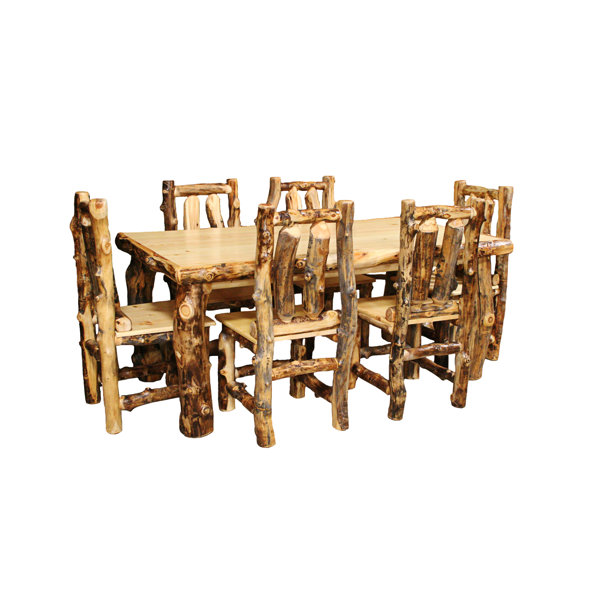 Amias Solid Wood Dining Table by Millwood Pines Millwood Pines