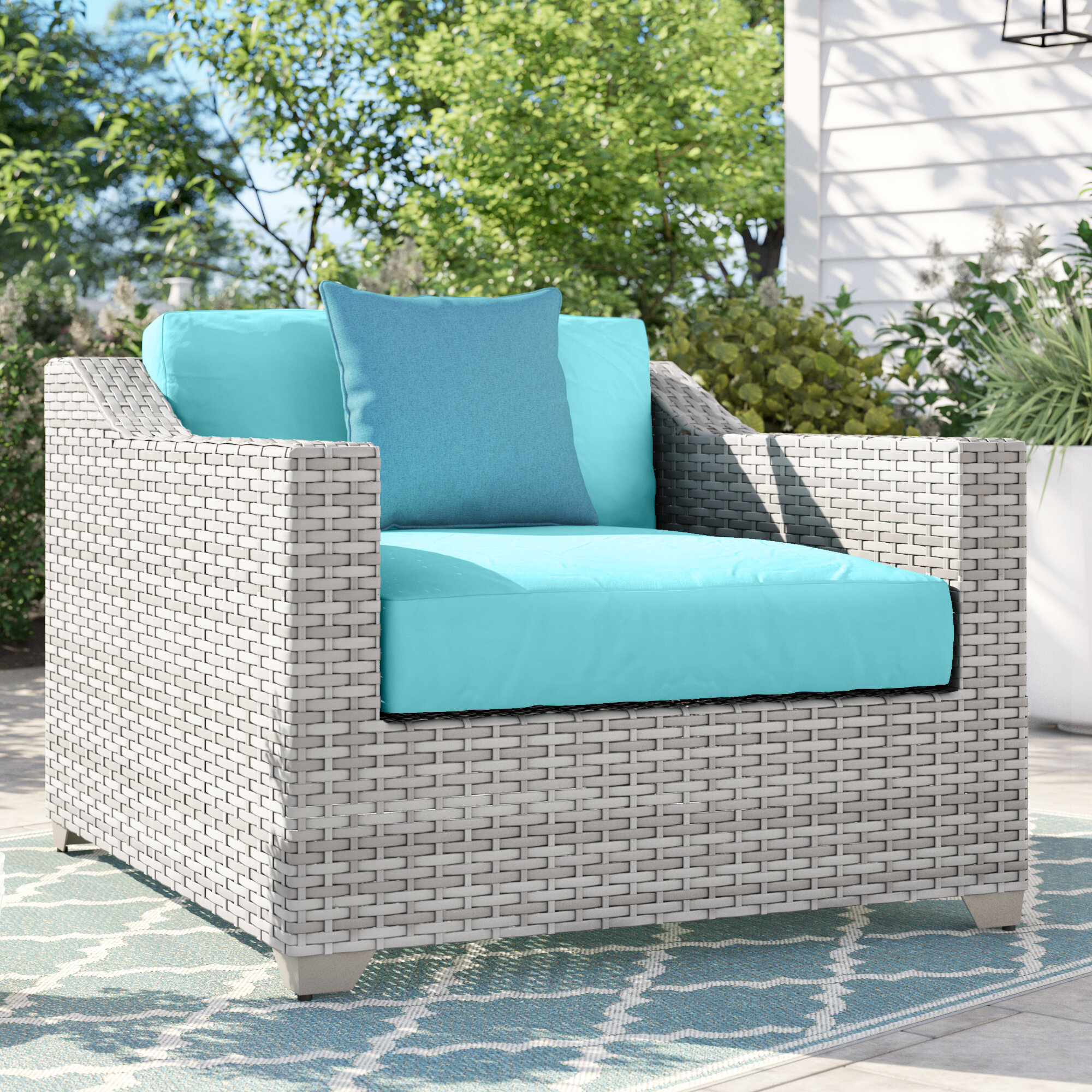 Sol 72 Outdoor Falmouth Patio Chair With Cushions Reviews Wayfair