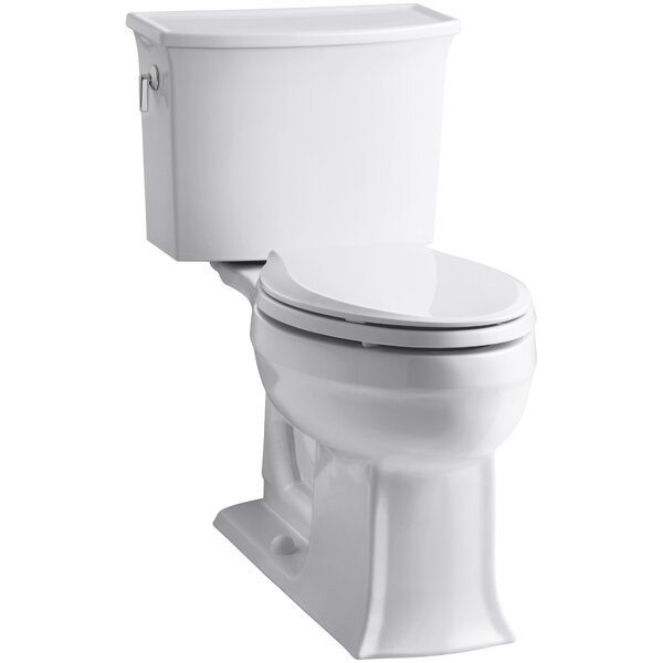 Archer 2 Piece Elongated Toilet with Aquapiston Flush Technology by Kohler