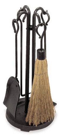 Raised Hearth Stove 5 Piece Fireplace Tool Set by Pilgrim Hearth
