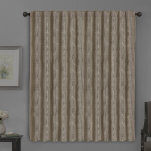 Hardage Platinum Fabric Blackout Single Curtain Panel