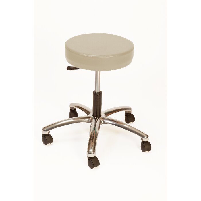 Height Adjustable Lab Stool With Duel Wheel