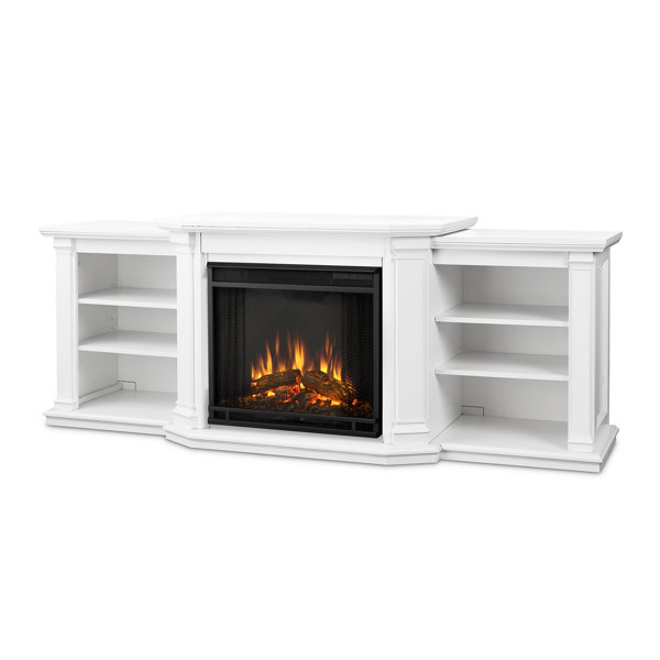 Valmont 74 TV Stand with Fireplace by Real Flame