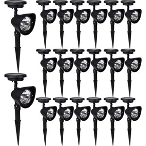 Solar Powered Garden 4-Light LED Spot Light (Set of 20)
