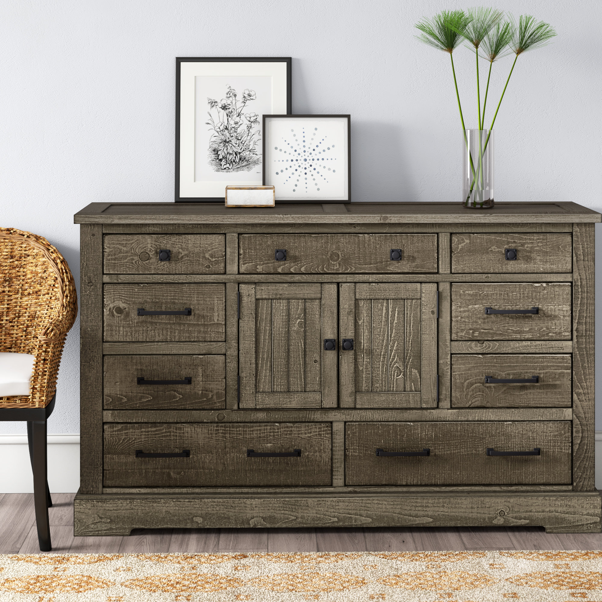 Arthurs 9 Drawer Combo Dresser Reviews Joss Main