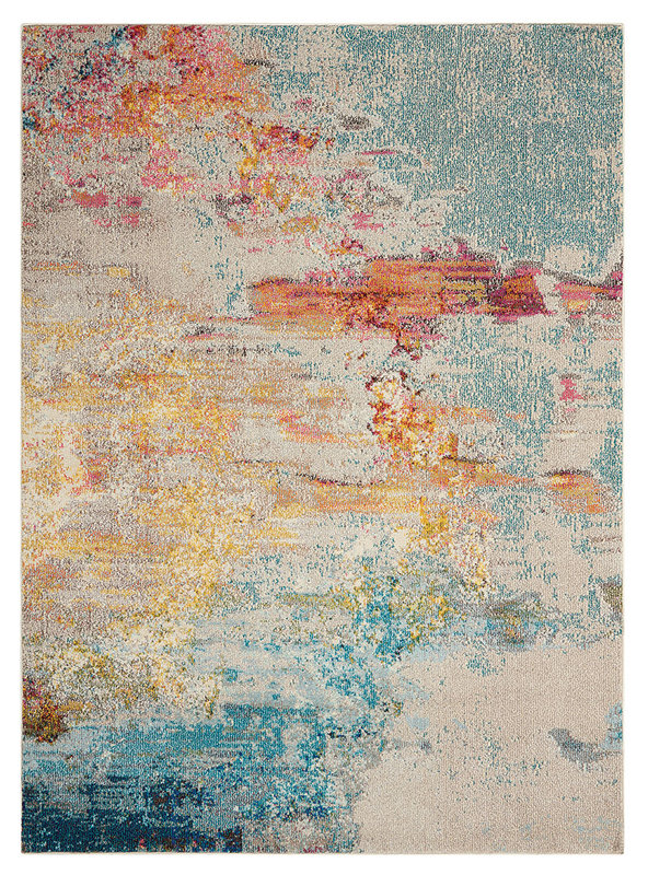 Nourison Celestial Blue/Yellow Area Rug & Reviews Wayfair.co.uk