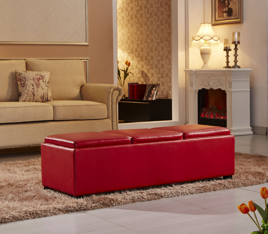 NOYA USA Contemporary Fabric Storage Bench & Reviews Wayfair