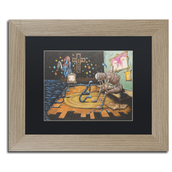 Trademark Art Jesus Saves By Craig Snodgrass Framed Painting
