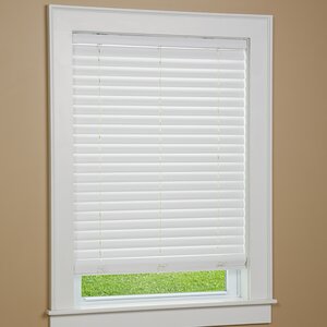 One Touch Cordless Faux Wood Venetian Blind