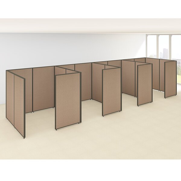 ProPanel 4 Person Closed Cubicle Configuration by Bush Business Furniture