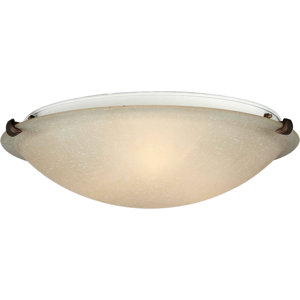 Caudill Flush Mount - Marble Glass Shade