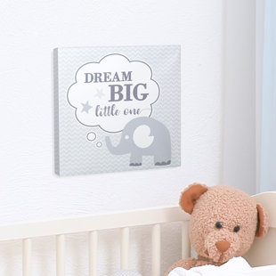 Nursery Room Decor Wayfair Dream Elephant Nursery Canvas Art