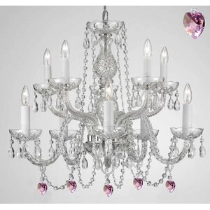 10-Light Crystal Chandelier