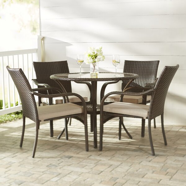 Darden 5 Piece Dining Set with Cushions by Darby Home Co
