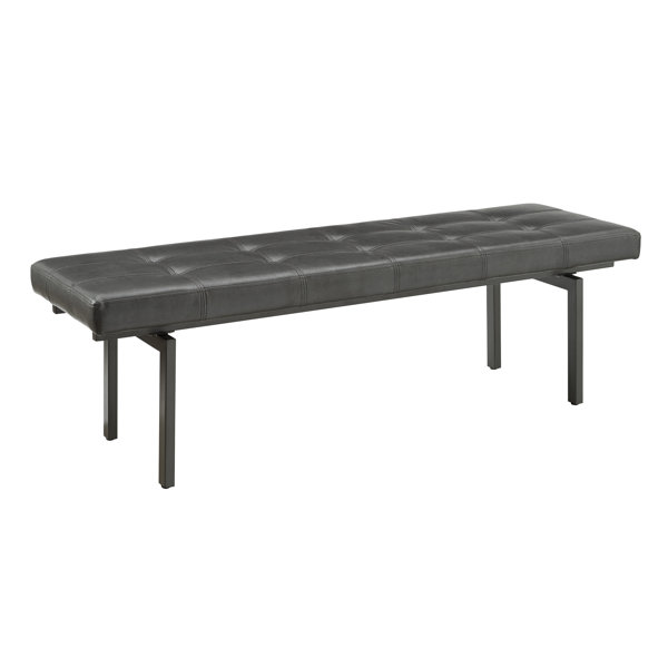 Roundtree Faux Leather Bench By Williston Forge New