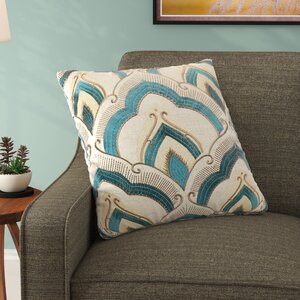 Syden Embroidered Throw Pillow