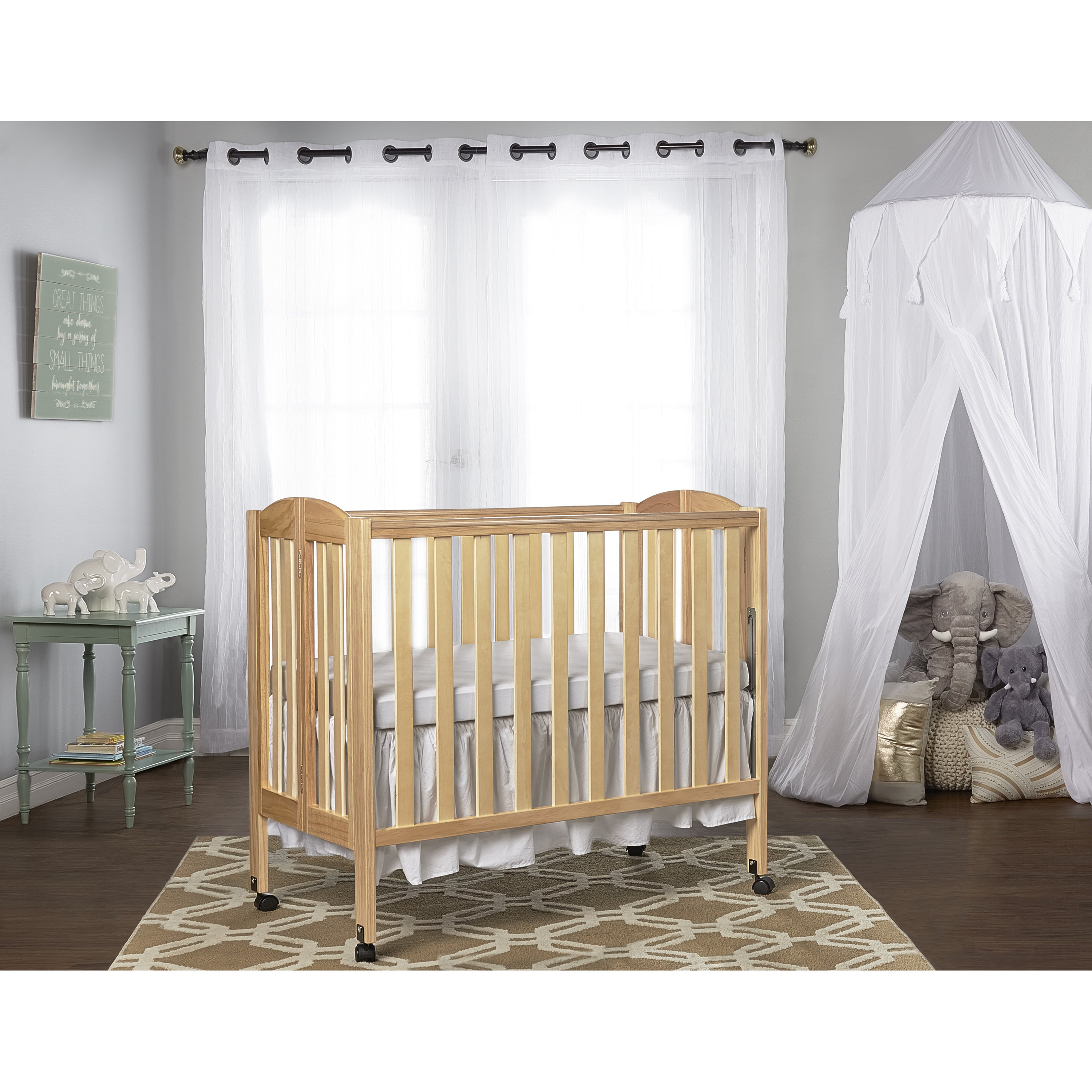 birch wood crib