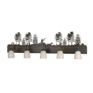 Best Quail Hunter with Dog 5-Light Vanity Light By Meyda Tiffany Wall Lights Quail Hunter with Dog 5-Light Vanity Light By Meyda Tiffany Wall Lights