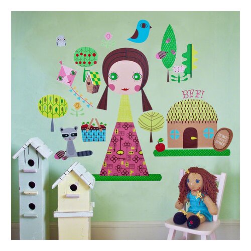 Oopsy Daisy 140 Piece Jilly Paper Doll Peel And Place Wall Decal Set Wayfair