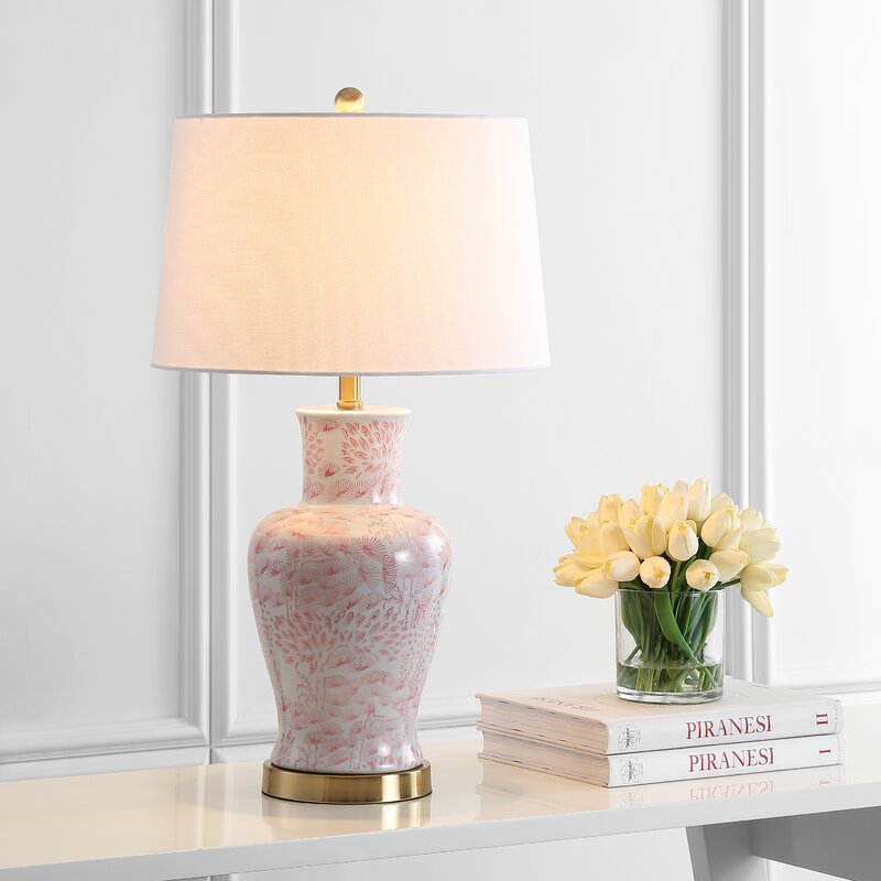 pink table lamp